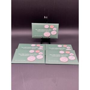 Lot Of 5: 1993 P & D US Mint Uncirculated Sets 50 Coins OGP Original Envelopes